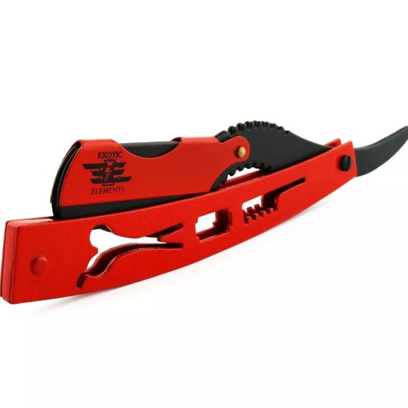 *Back in Stock!* Straight Edge Razor Engraved Handle - Picture 3 of 6